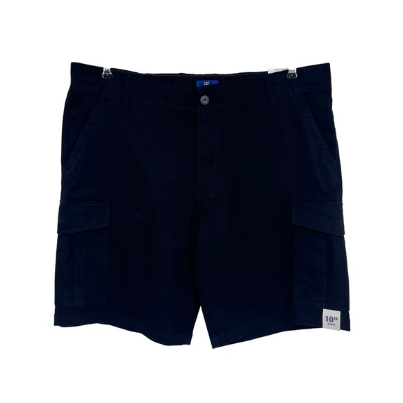 George Other - George Cargo Shorts Mens 38 Black 10" Inseam Cotton Stretch Utility Gorpcore
